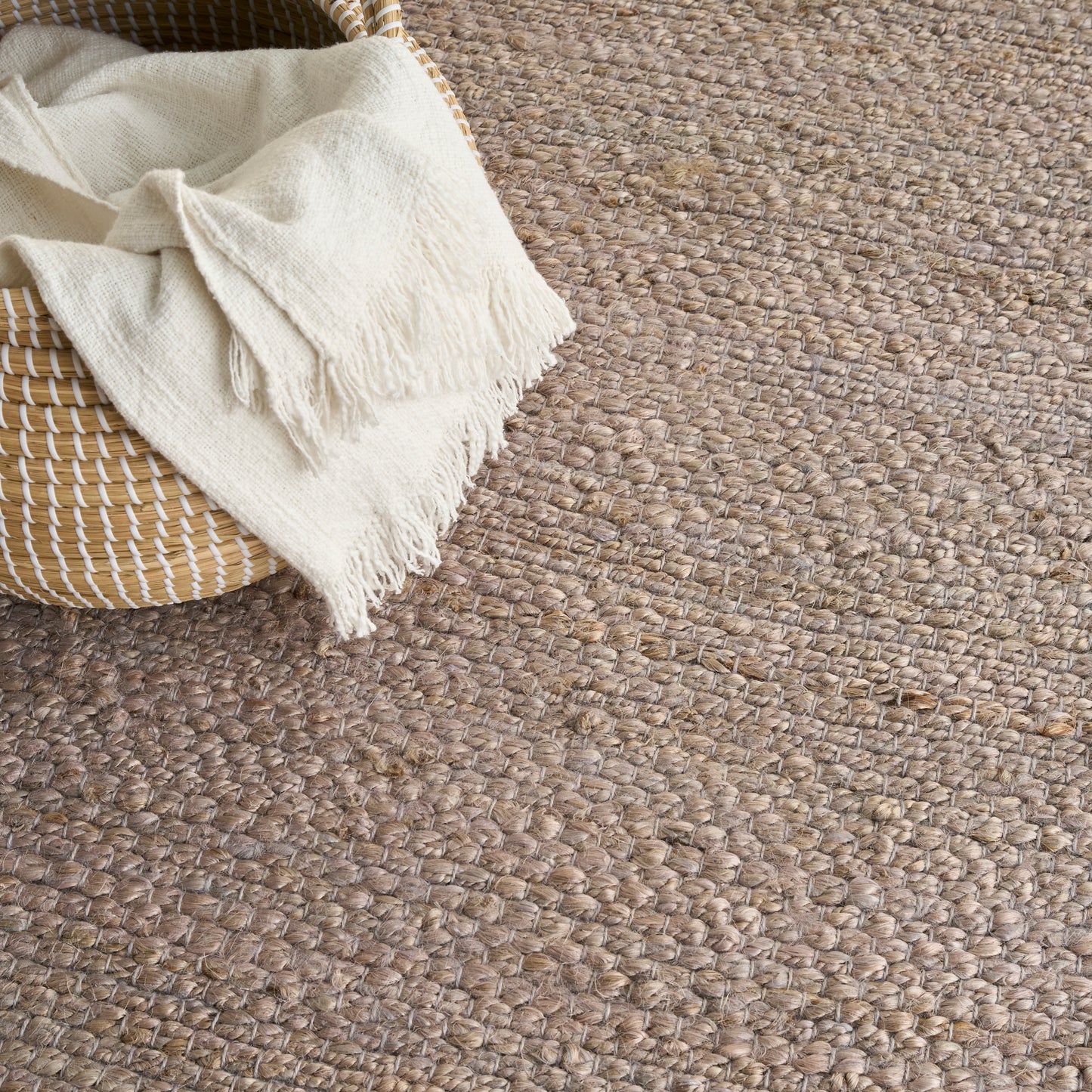 Nourison Home Natural Jute  Grey  Contemporary