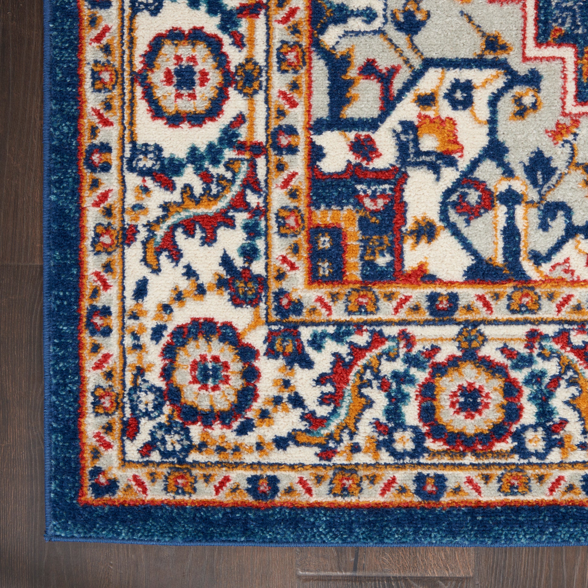 Nourison Home Passion  Blue Multicolor  Traditional