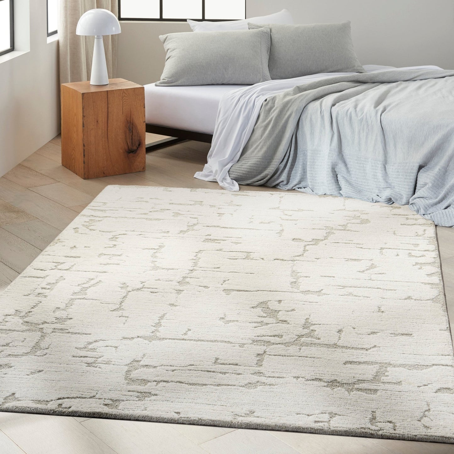 Calvin Klein CK009 Sculptural SCL01 Ivory Contemporary Tufted Rug - Rugs - Calvin Klein - Atlanta Designer Rugs