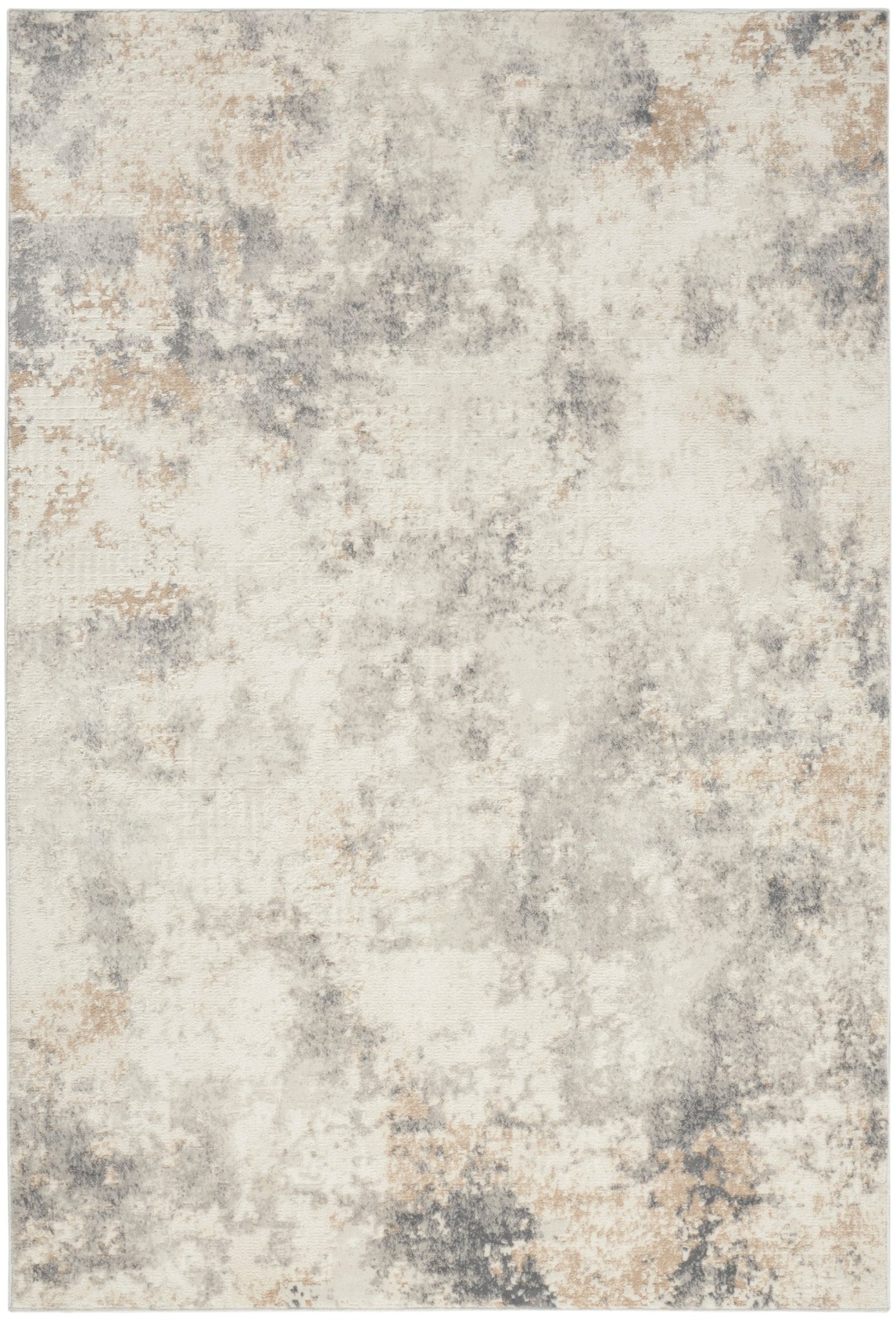 Calvin Klein Ck005 Enchanting ECH07 Ivory Grey Contemporary Machinemade Rug - Rugs - Calvin Klein - Atlanta Designer Rugs