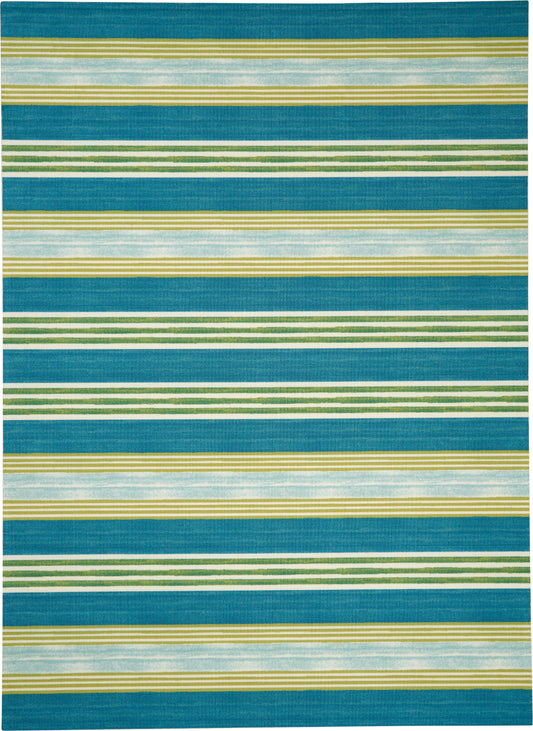 Waverly Sun N Shade  Green Teal  Contemporary