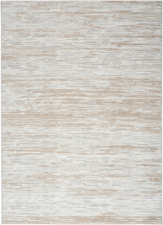 Nourison Home Dew  Silver Beige  Contemporary