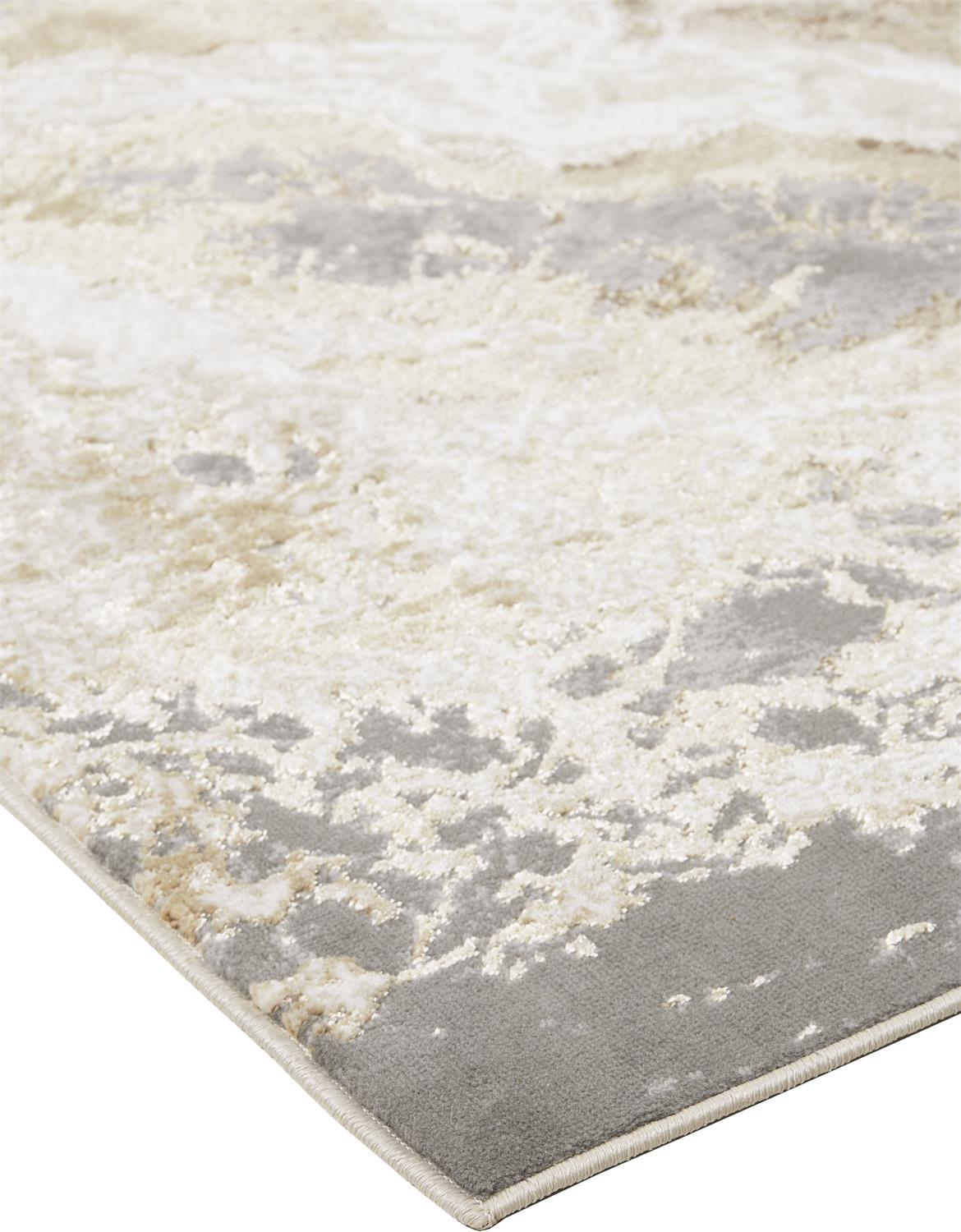 Feizy Aura 3563F Beige Gray Marble Machine Woven Rug - Rugs - Feizy - Atlanta Designer Rugs