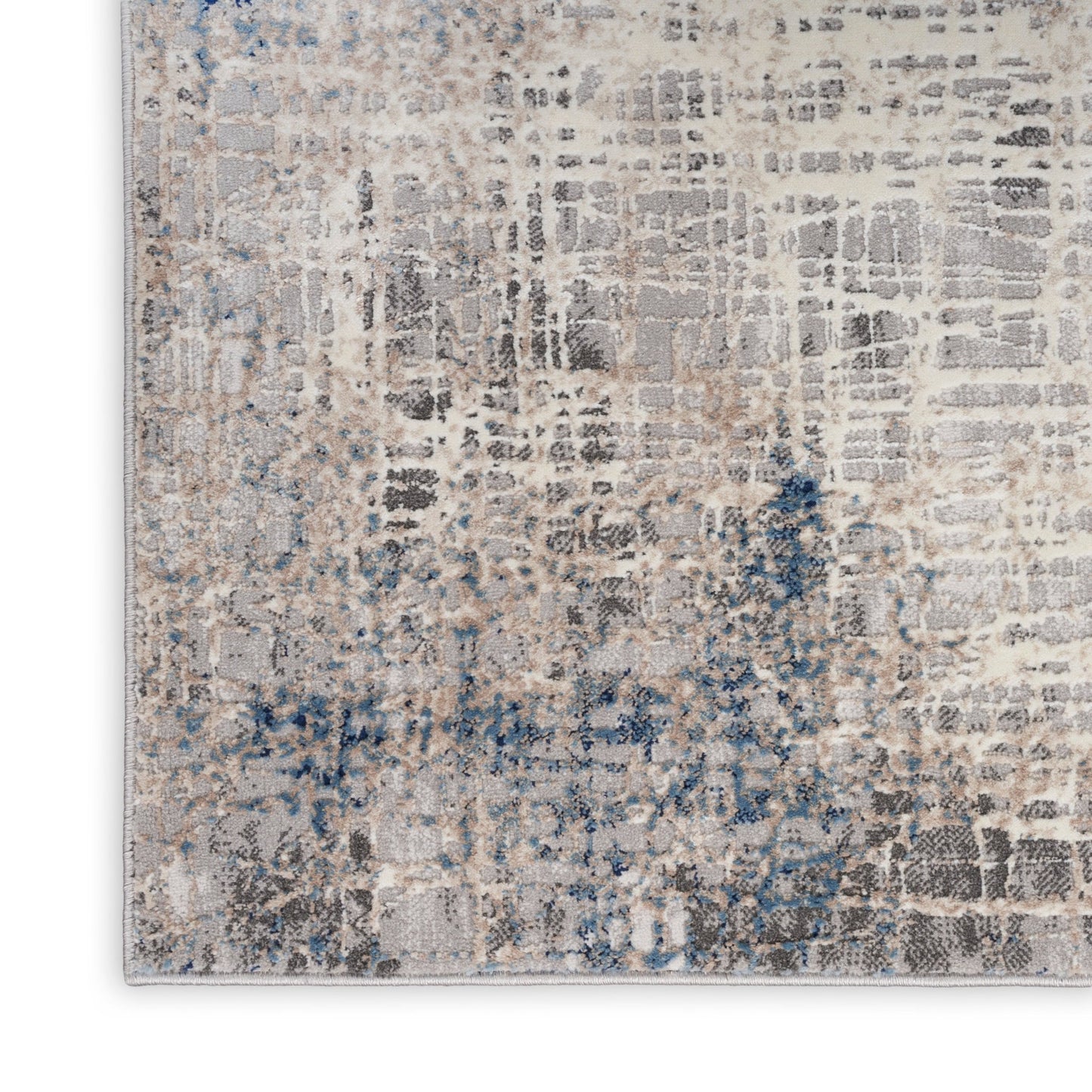 Calvin Klein CK022 Infinity IFN01 Blue Multicolor Contemporary Machinemade Rug - Rugs - Calvin Klein - Atlanta Designer Rugs