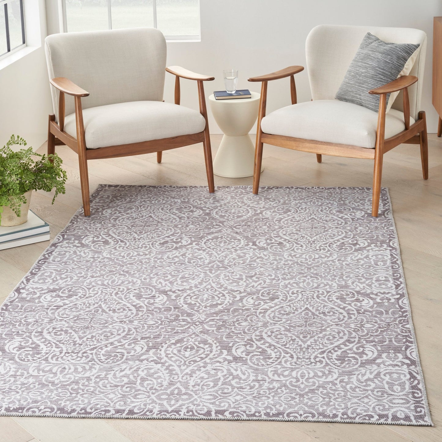 Waverly Washables Collection WAW03 Stone Contemporary Machinemade Rug - Rugs - Waverly - Atlanta Designer Rugs