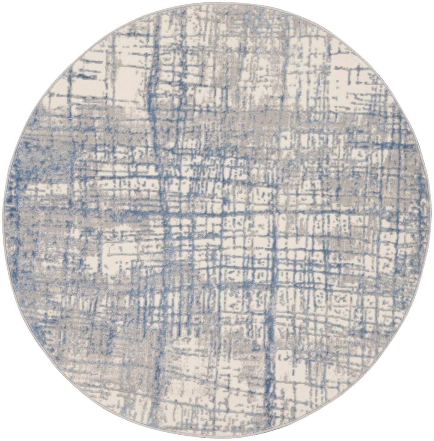 Calvin Klein Ck950 Rush CK950 Ivory Blue Contemporary Machinemade Rug - Rugs - Calvin Klein - Atlanta Designer Rugs