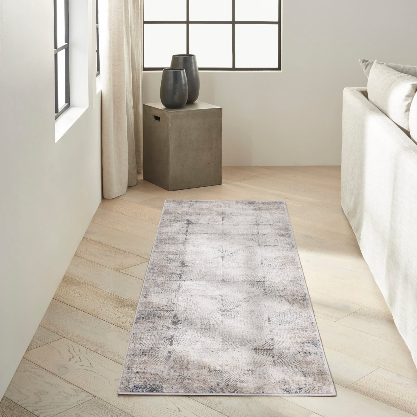 Calvin Klein CK022 Infinity IFN03 Ivory Grey Contemporary Machinemade Rug - Rugs - Calvin Klein - Atlanta Designer Rugs