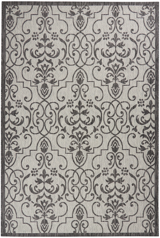 Nourison Home Country Side  Ivory Charcoal  Transitional