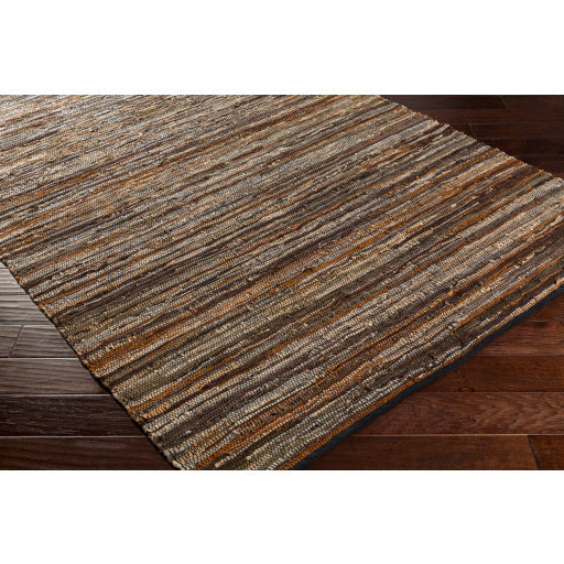 Surya Log Cabin LGC-1000 Dark Brown Rustic  Rug