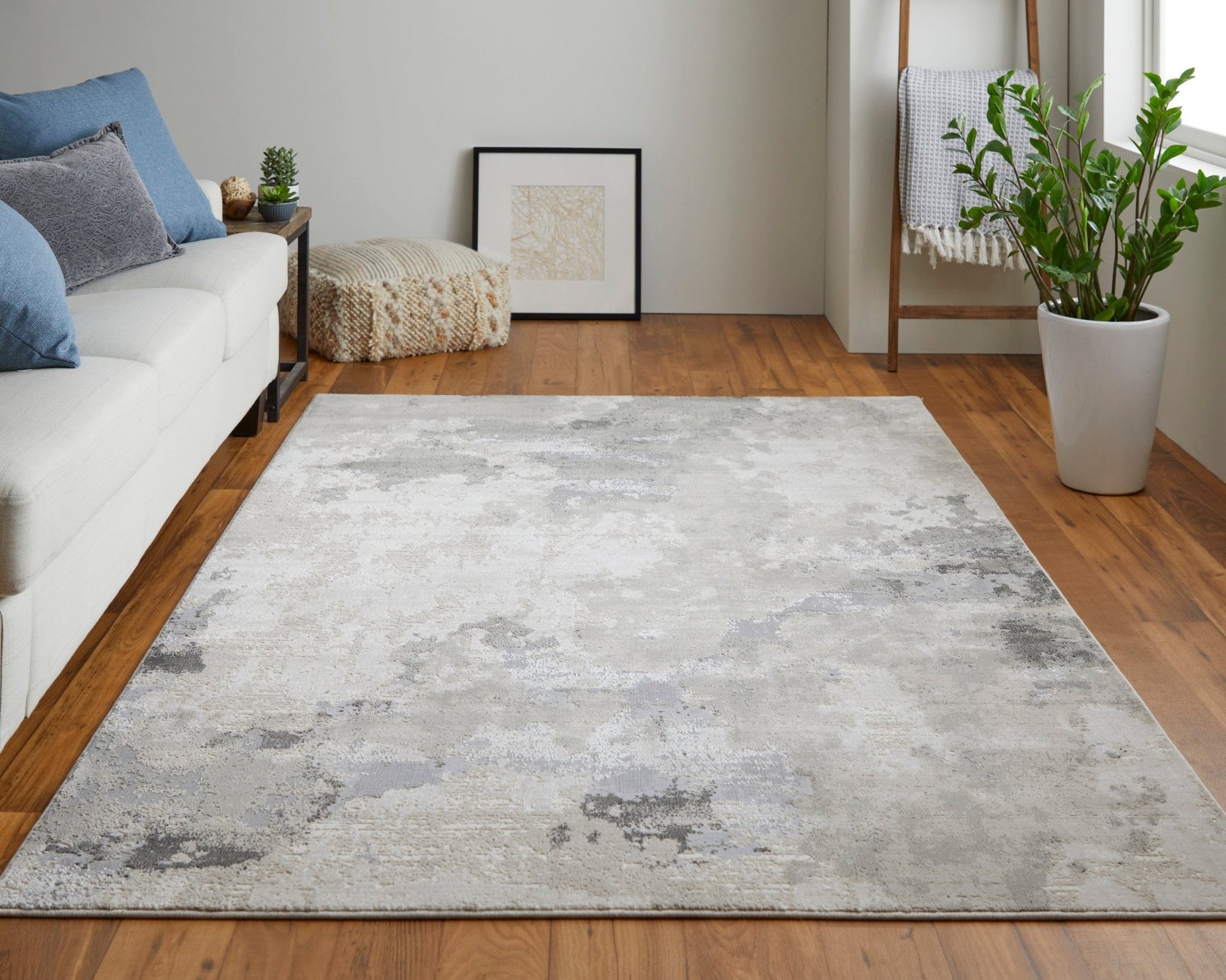 Feizy Prasad 3970F Gray Modern/Casual Rug - Rugs - Feizy - Atlanta Designer Rugs