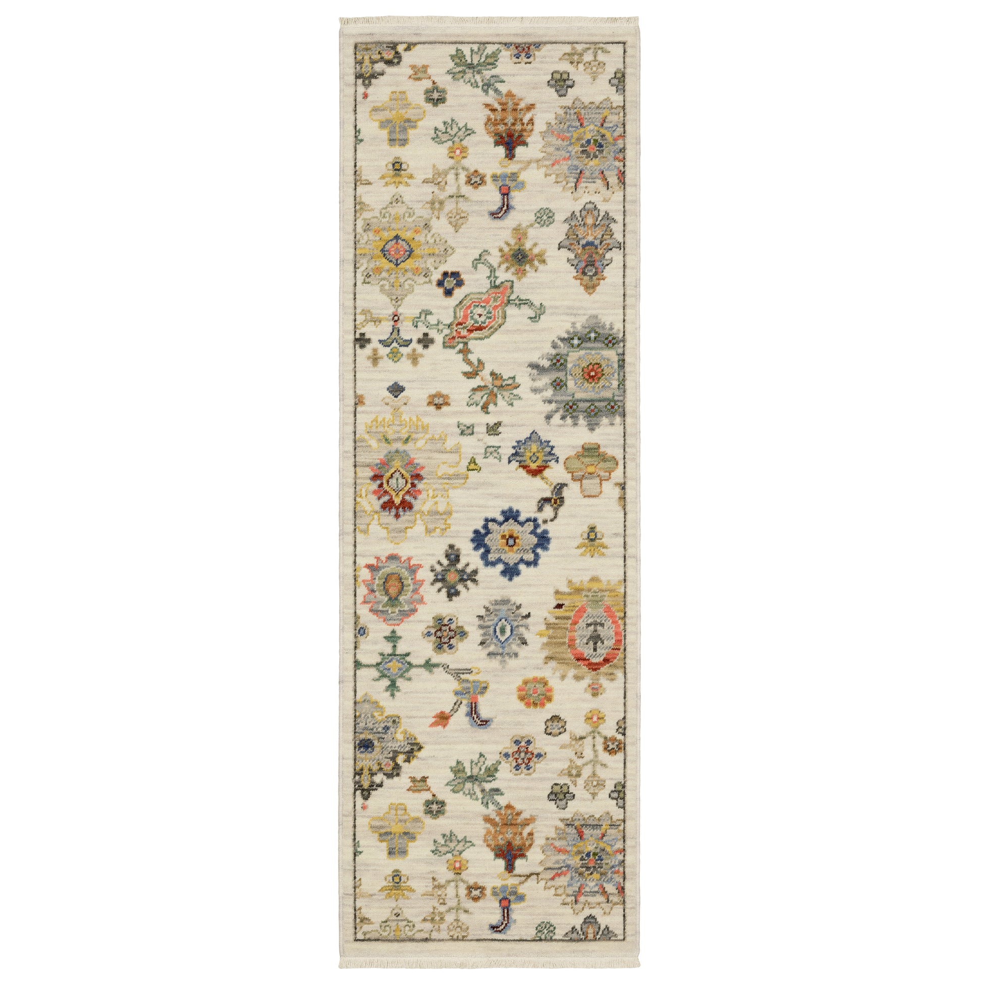 Oriental Weavers Lucca 5507W Ivory Traditional Power-Loomed Rug