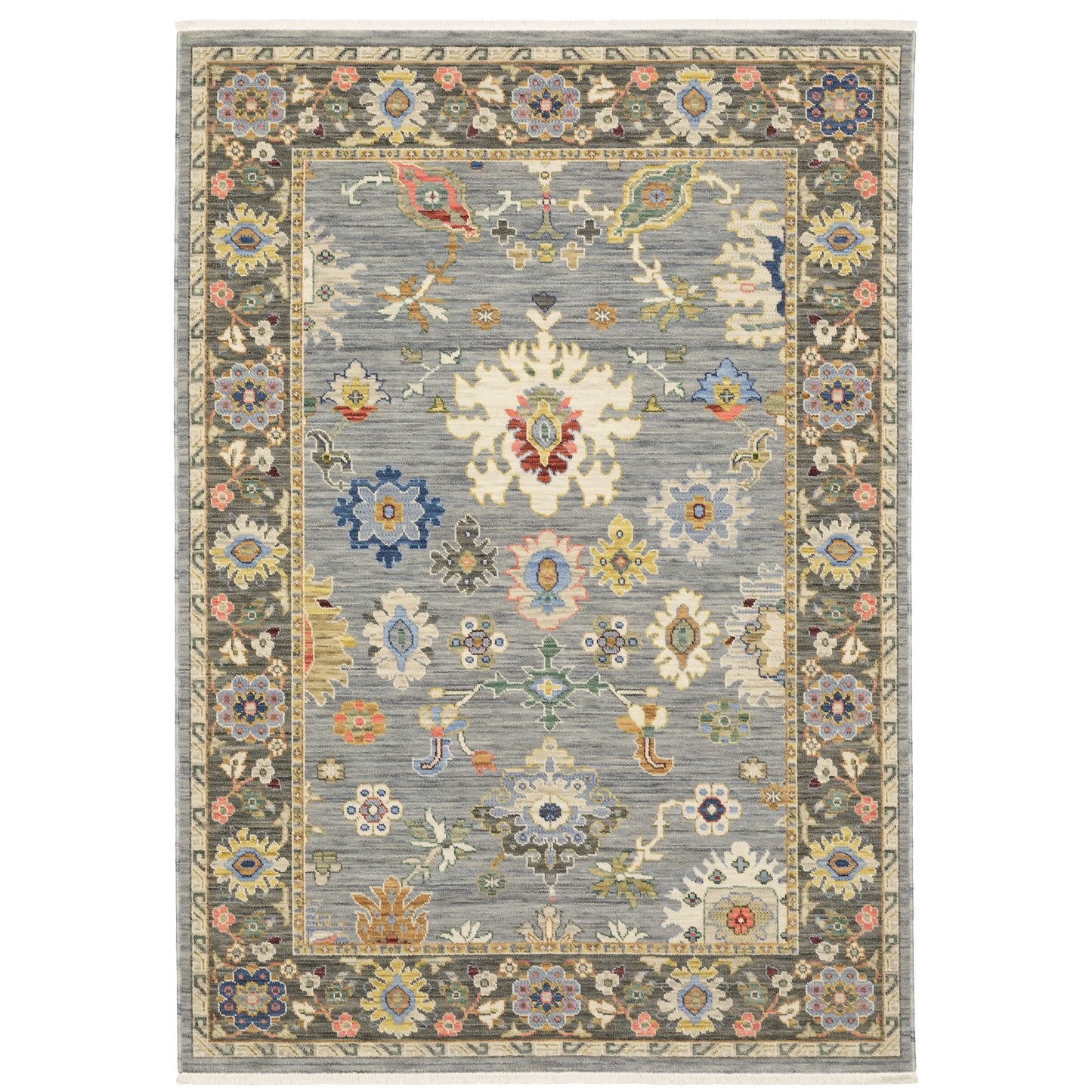 Oriental Weavers Lucca 846D1 Blue Traditional Power-Loomed Rug