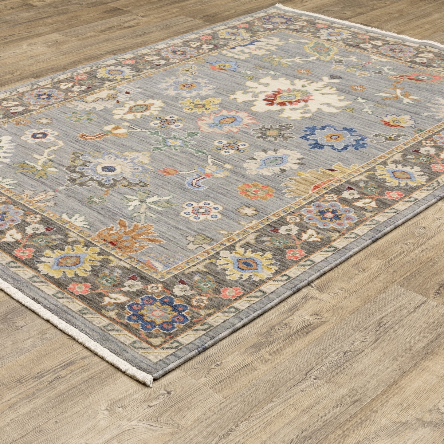 Oriental Weavers Lucca 846D1 Blue Traditional Power-Loomed Rug