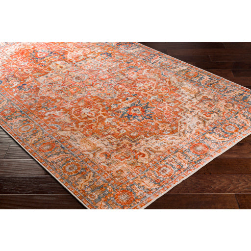 Surya Lavable LVB-2303 Rust Traditional  Rug