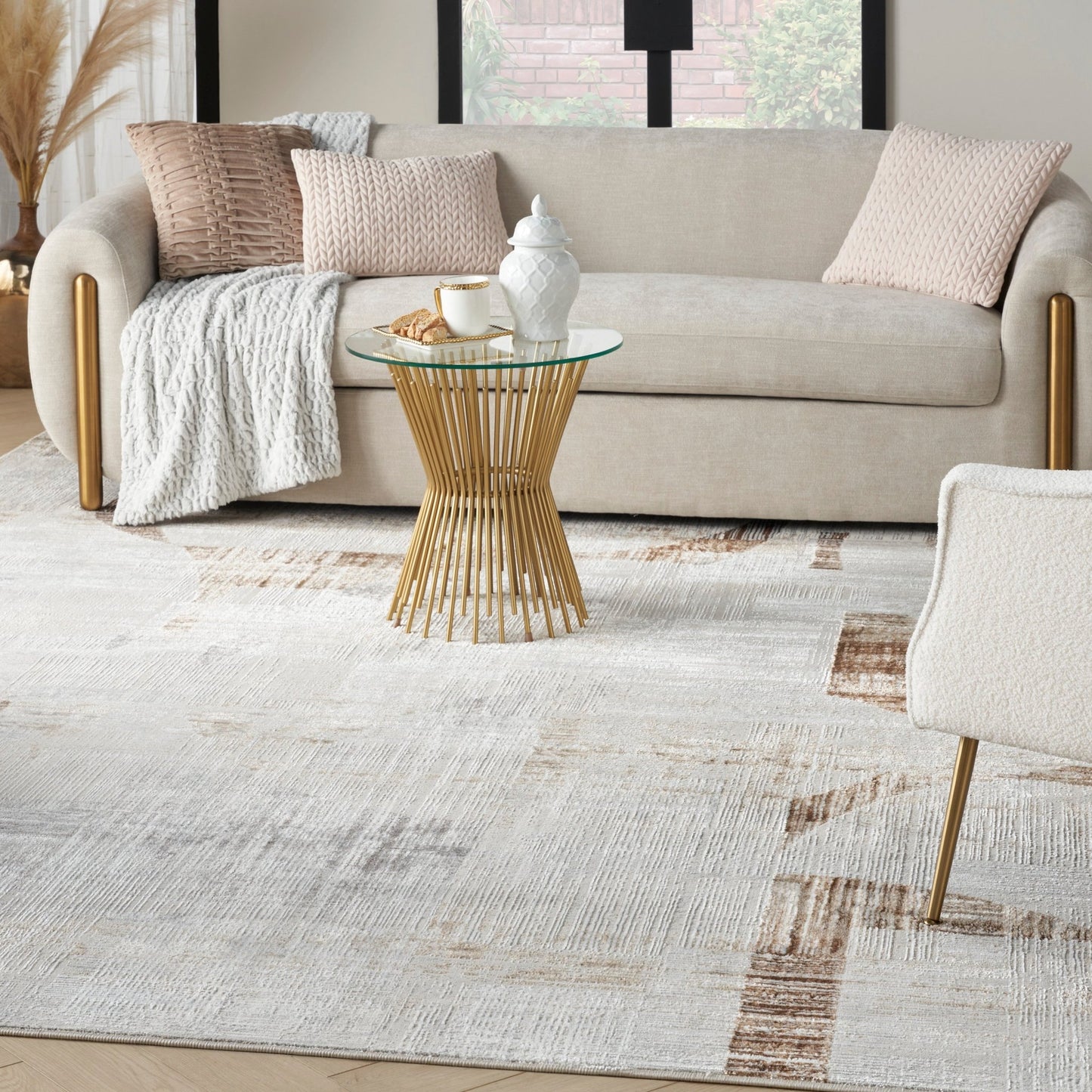 Inspire Me! Home Décor Iliana ILI04 Grey Contemporary Machinemade Rug - Rugs - Inspire Me! Home Décor - Atlanta Designer Rugs