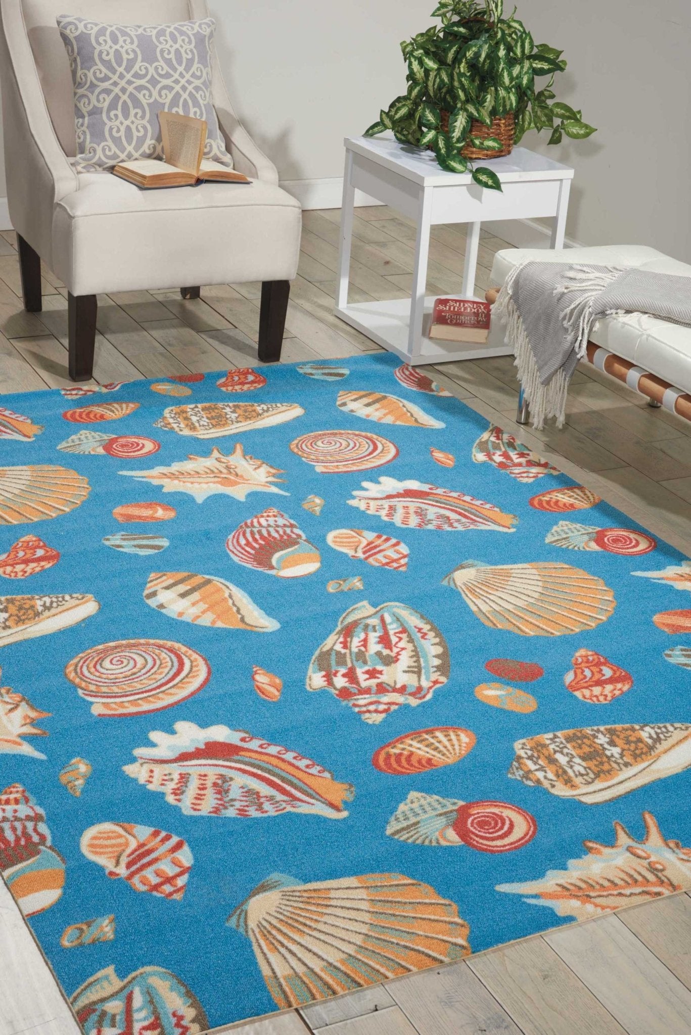 Waverly Sun N Shade SND22 Azure Contemporary Machinemade Rug - Rugs - Waverly - Atlanta Designer Rugs