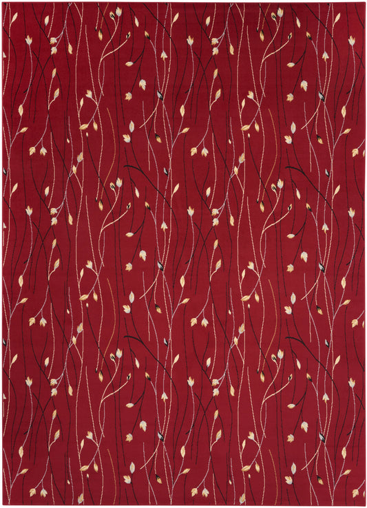 Nourison Home Grafix  Red  Contemporary