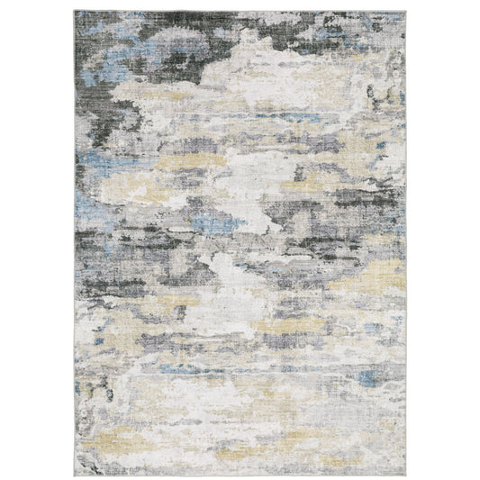 Oriental Weavers MALIBU MAL01 Ivory Washable Power-Loomed Rug