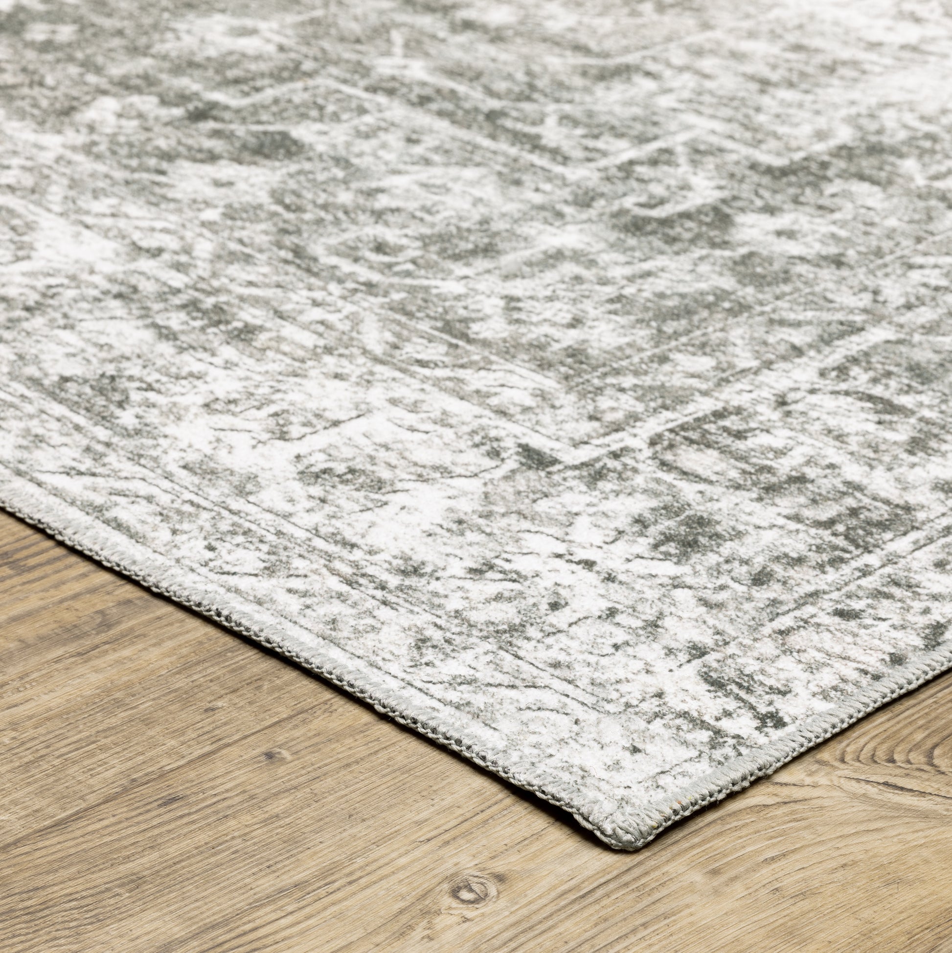 Oriental Weavers MALIBU MAL08 Grey Washable Power-Loomed Rug