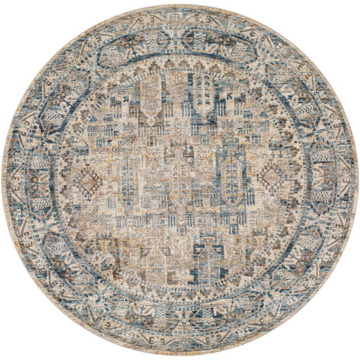 Surya Mirabel MBE-2302 Dark Blue Traditional  Rug