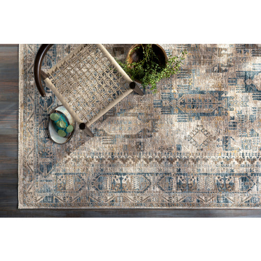 Surya Mirabel MBE-2302 Dark Blue Traditional  Rug