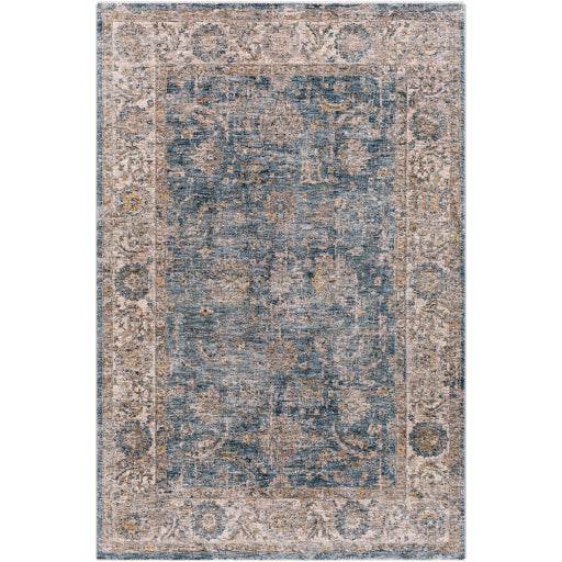 Surya Mirabel MBE-2305 Teal Traditional  Rug