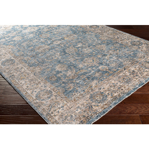 Surya Mirabel MBE-2305 Teal Traditional  Rug