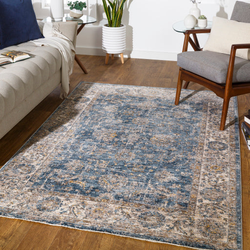 Surya Mirabel MBE-2305 Teal Traditional  Rug