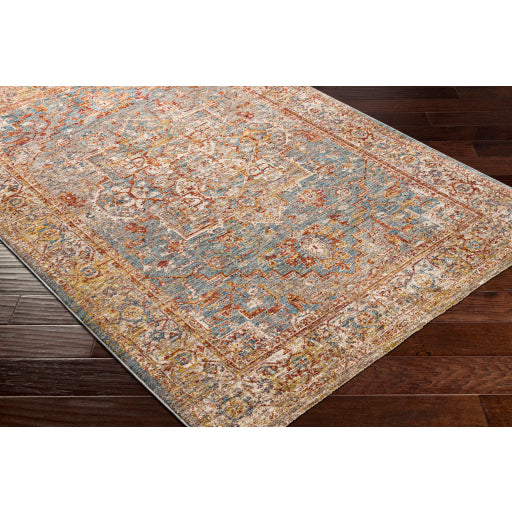 Surya Mirabel MBE-2310 Teal Traditional  Rug