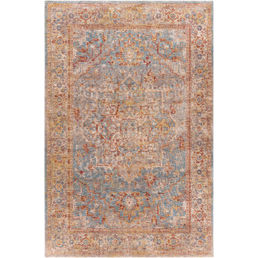 Surya Mirabel MBE-2310 Teal Traditional  Rug