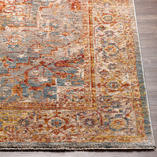 Surya Mirabel MBE-2310 Teal Traditional  Rug