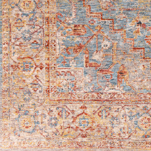 Surya Mirabel MBE-2310 Teal Traditional  Rug