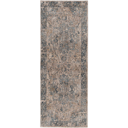 Surya Mirabel MBE-2312 Teal Traditional  Rug