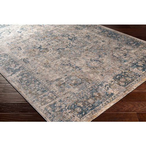 Surya Mirabel MBE-2312 Teal Traditional  Rug