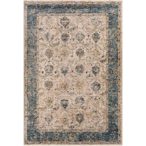 Surya Mirabel MBE-2313 Teal Traditional  Rug