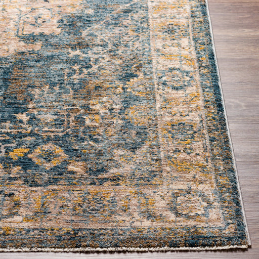 Surya Mirabel MBE-2317 Teal Traditional  Rug