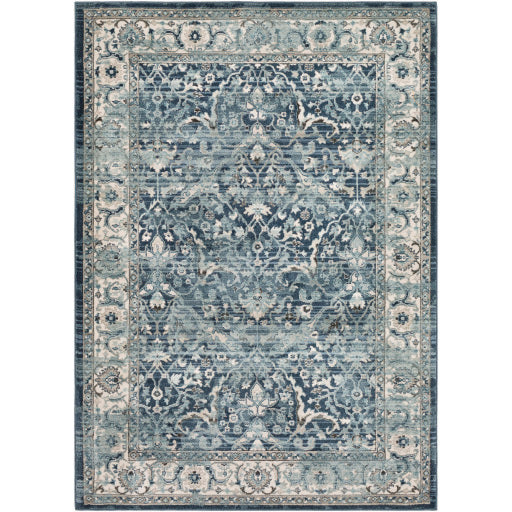 Surya Mesopotamia MEP-2306 Ink Blue Traditional  Rug