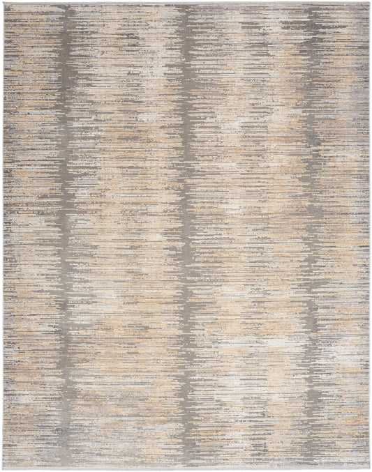 Nourison Home Abstract Hues  Grey Gold  Contemporary