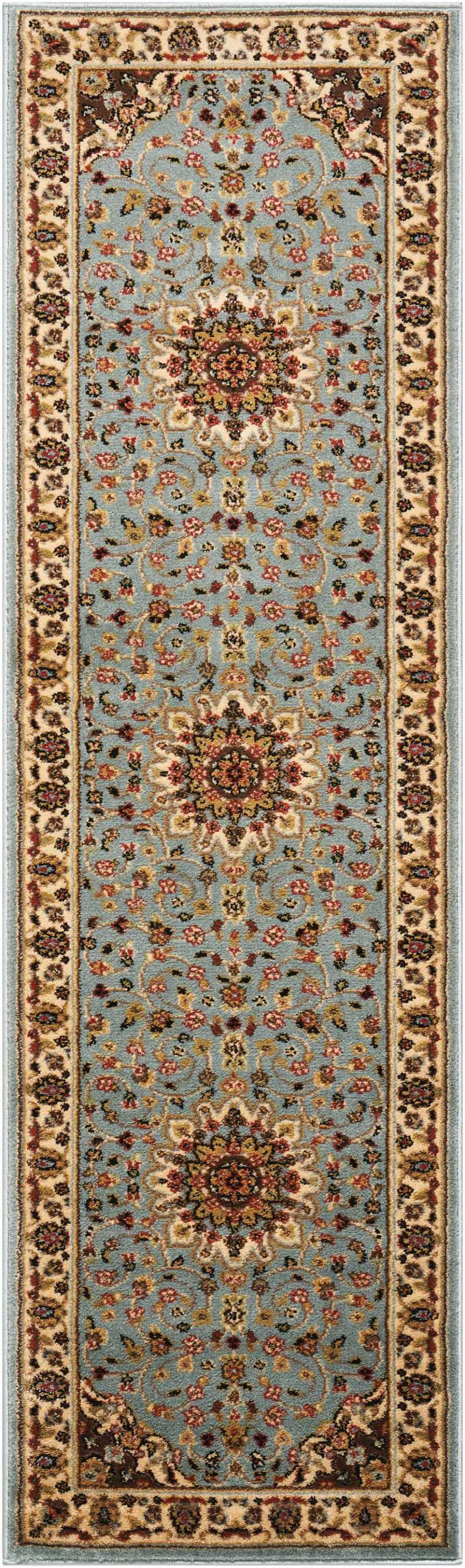 Nourison Home Delano DEL04 Blue Traditional Power-Loomed Rug