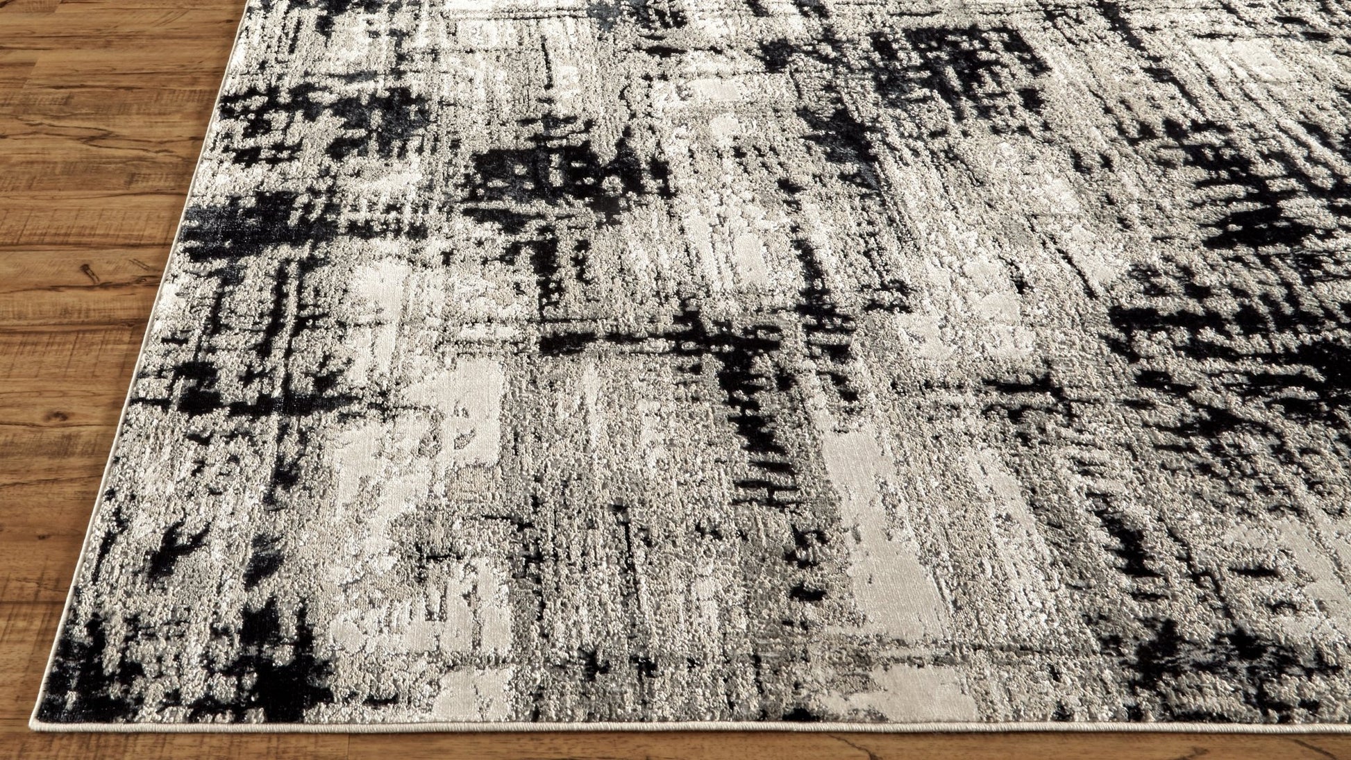 Feizy Micah 3339F Black Modern/Industrial Machine Woven Rug - Rugs - Feizy - Atlanta Designer Rugs