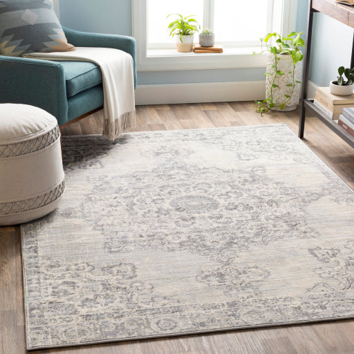 Surya Monaco MOC-2301 Silver Gray Traditional  Rug