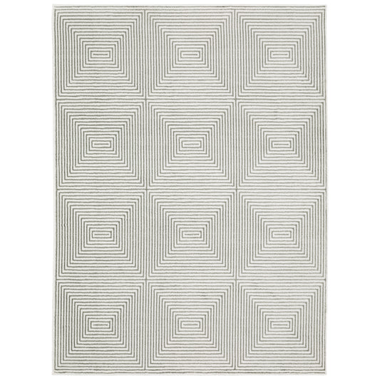 Oriental Weavers MONTECITO 8111W Grey White Casual Machinemade Rug