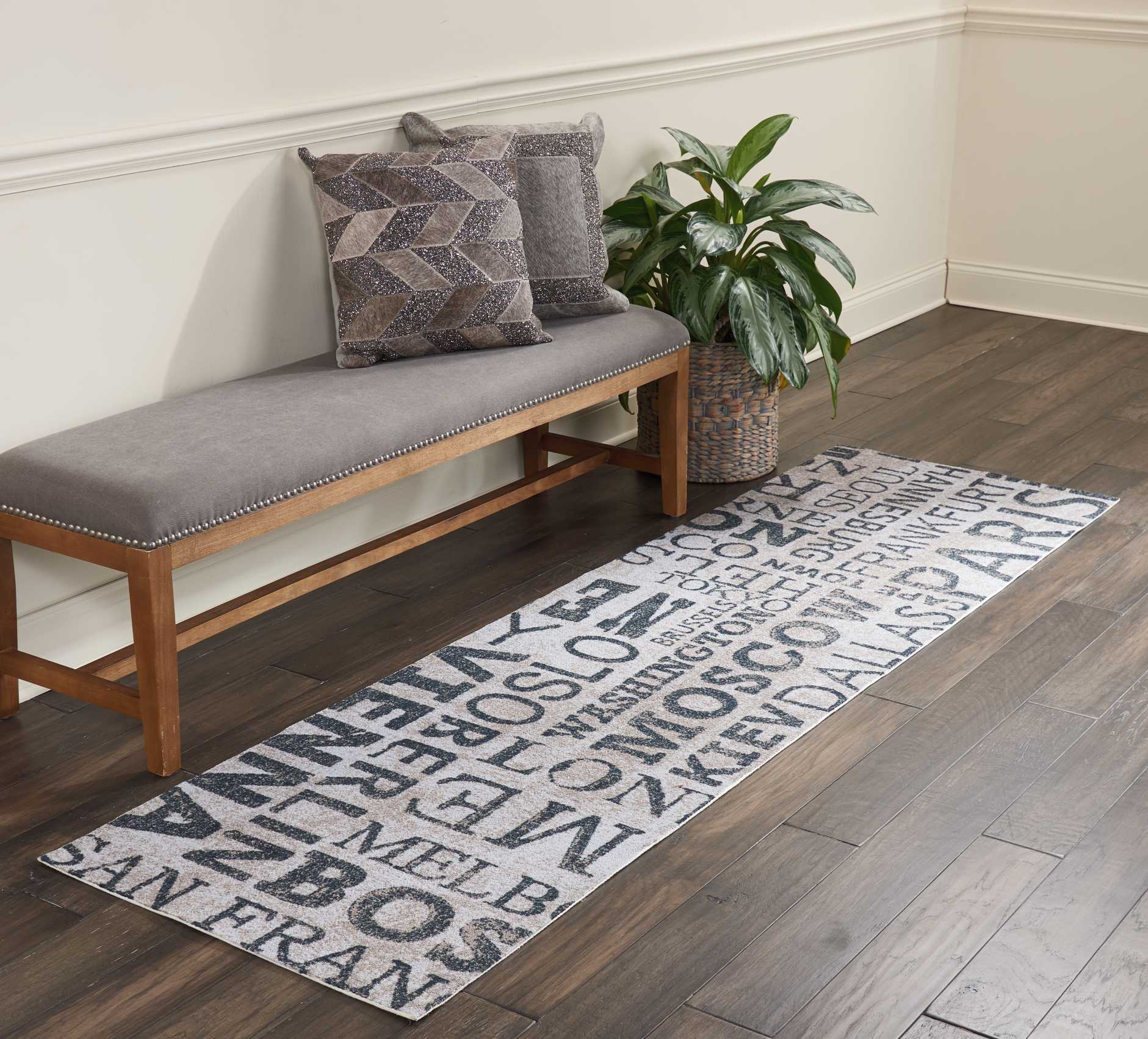 Waverly Sun N Shade SND10 Graphite Contemporary Machinemade Rug - Rugs - Waverly - Atlanta Designer Rugs