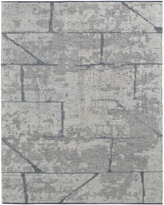 Feizy Alford 6925F Gray Charcoal Modern/Industrial Hand Knotted Rug - Rugs - Feizy - Atlanta Designer Rugs