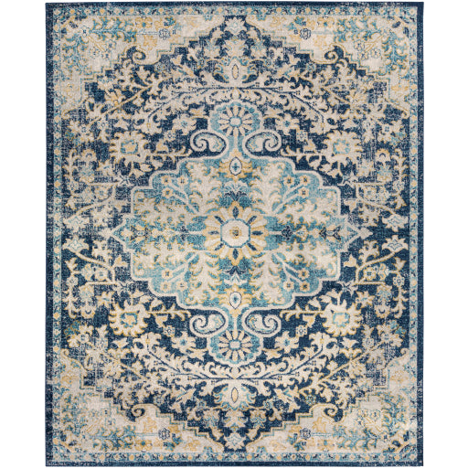 Surya Murat MUT-2320 Ink Blue Traditional  Rug