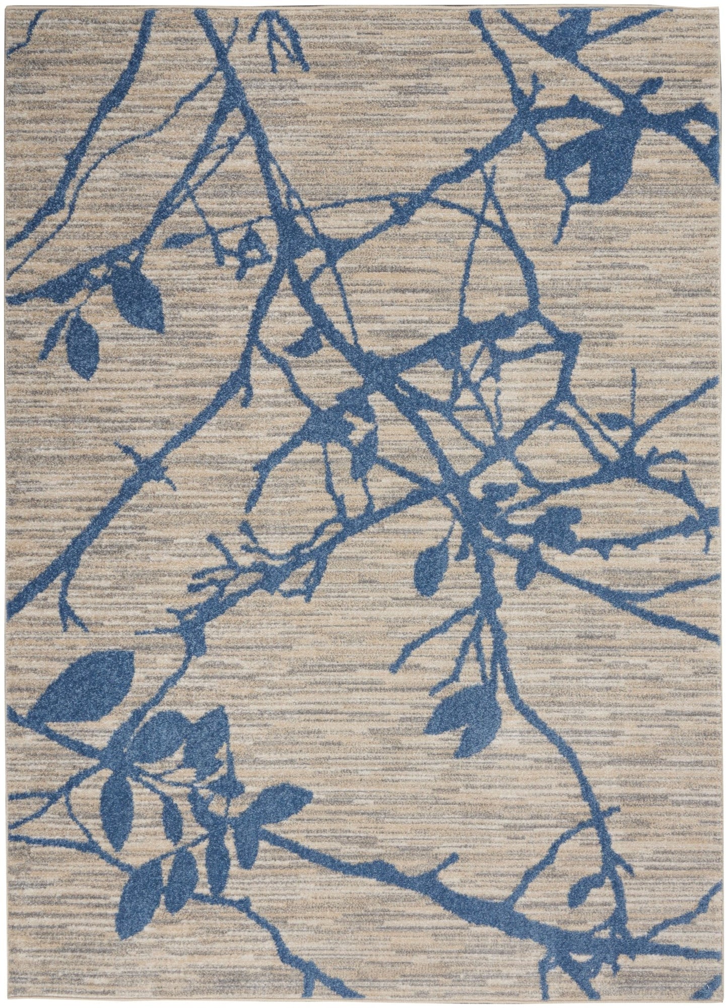 Calvin Klein River Flow RFV03 Beige Navy Contemporary Machinemade Rug - Rugs - Calvin Klein - Atlanta Designer Rugs