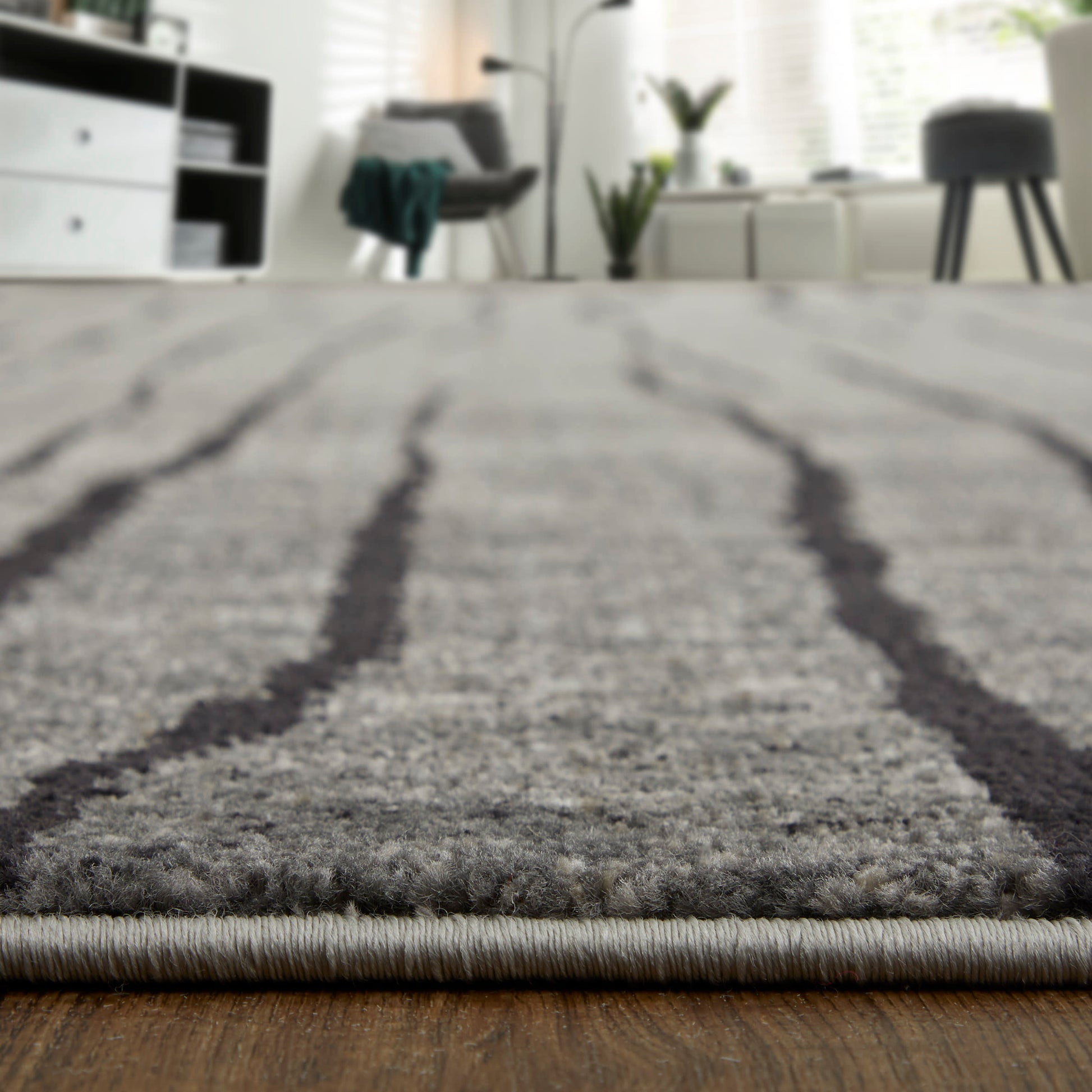 Feizy Kano 39LIF Ivory Charcoal Transitional/Industrial/Casual Rug - Rugs - Feizy - Atlanta Designer Rugs