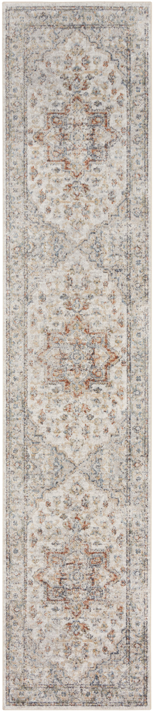 Nourison Home Astra Machine Washable  Grey Multicolor  Traditional