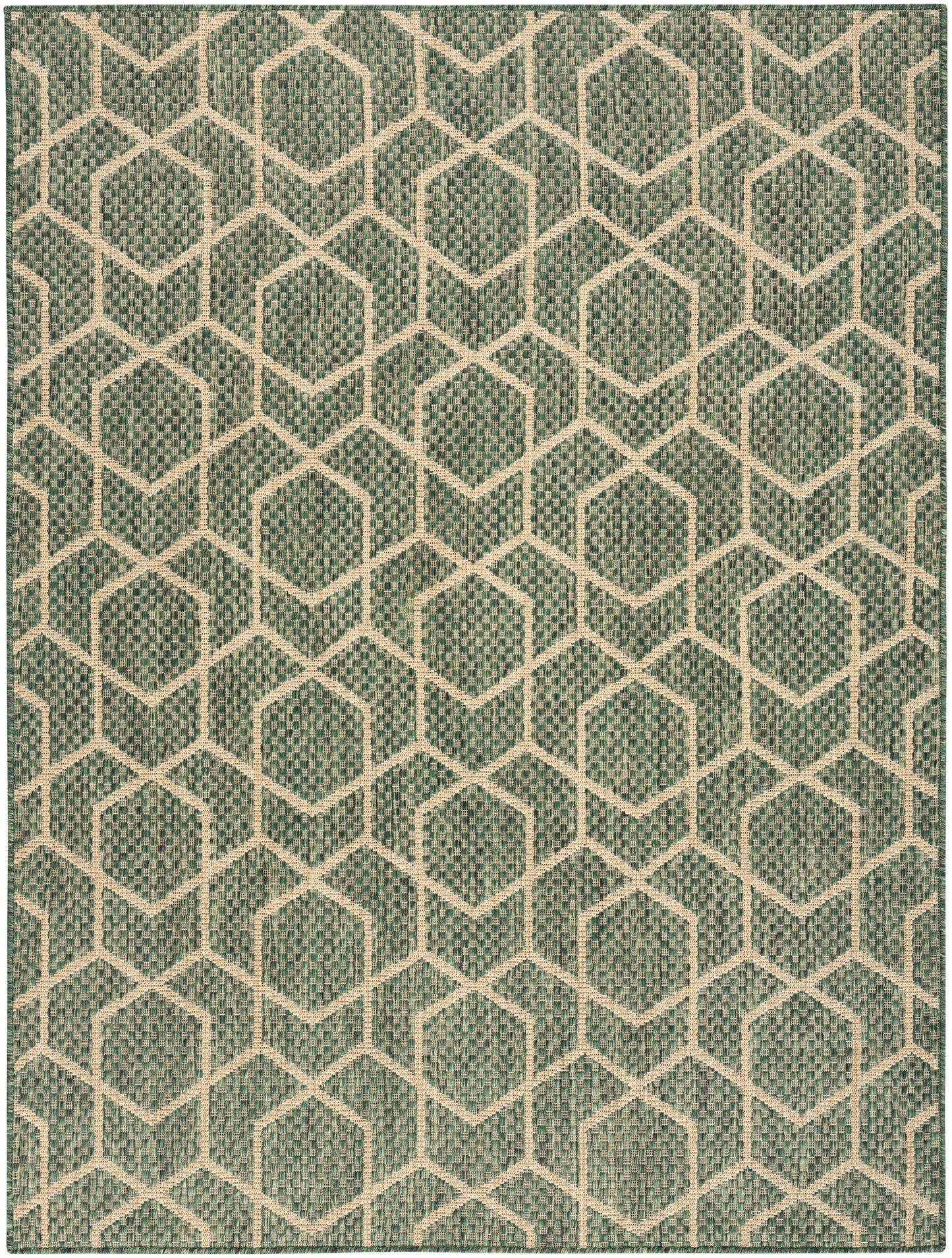 Nourison Home Horizon Indoor/Outdoor HOZ01 Green Contemporary Power-loomed Rug