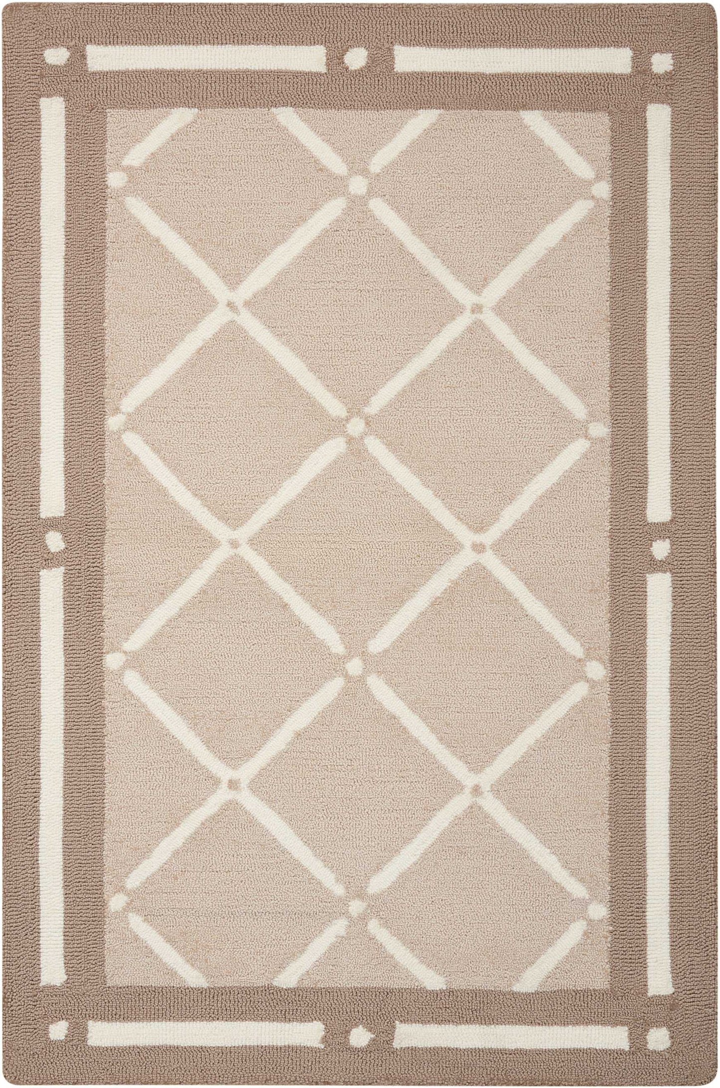 Nourison Home Decor DER11 Tan  Transitional Tufted Rug